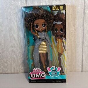 LOL Surprise OMG Royal Bee Fashion Doll-2 Looks Styles MGA 2023 Curly Hair NWT